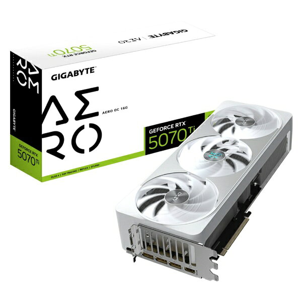 GIGABYTE｜ギガバイト グラフィックボード GeForce RTX 5070 Ti AERO OC 16G GV-N507TAERO OC-16GD [GeForce RTXシリーズ /16GB]