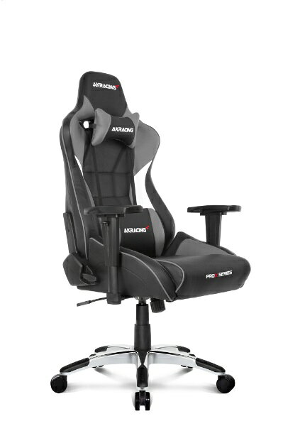 【エントリーで最大全額ポイント還元｜10/11まで】 AKRacing｜エーケーレーシング ゲーミングチェア [シート W390xD545xH1270〜1340mm] Pro-X V2 グレイ AKR-PRO-X/GREY/V2 [アームレストあり /ヘッドレストあり /ロッキングあり /リクライニングあり]