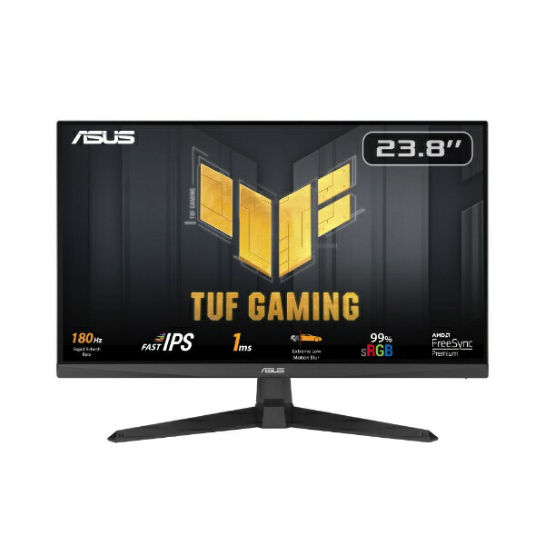 ASUS｜エイスース ゲーミングモニター TUF Gaming VG249Q3A [23.8型 /フルHD(1920×1080) /ワイド /180Hz]