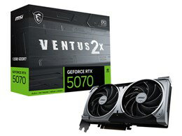 ★MSI GeForce RTX 5070 12G VENTUS 2X OC [PCIExp 12GB]【グラフィックボード・ビデオカード】【送料無料】