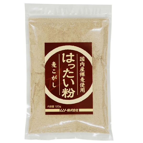 はったい粉 120g ムソー 麦こがし こうせん メール便対応 国産 大麦 焙煎