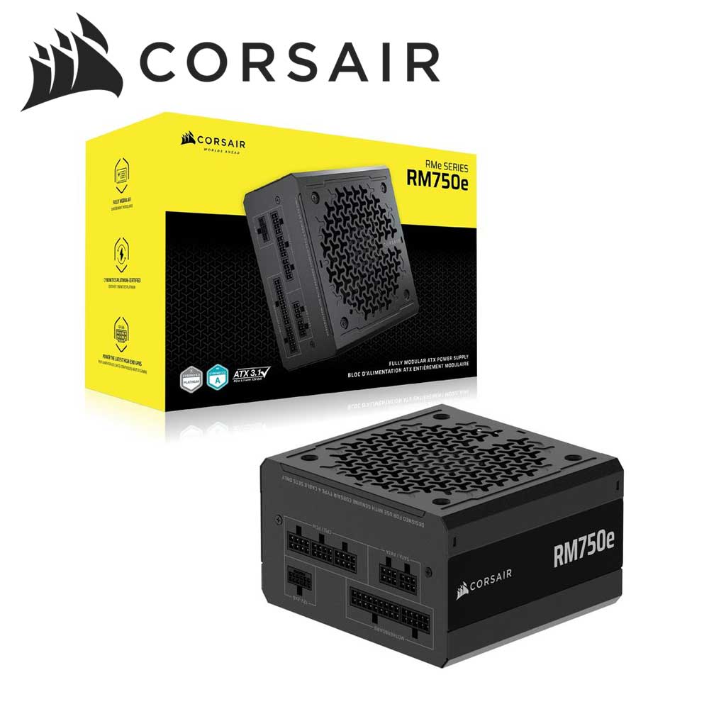CORSAIR｜コルセア RM750e -2025- ATX 3.1準拠 PCIe 5.1対応 電源ユニット 750W （ブラック） CP-9020295-JP