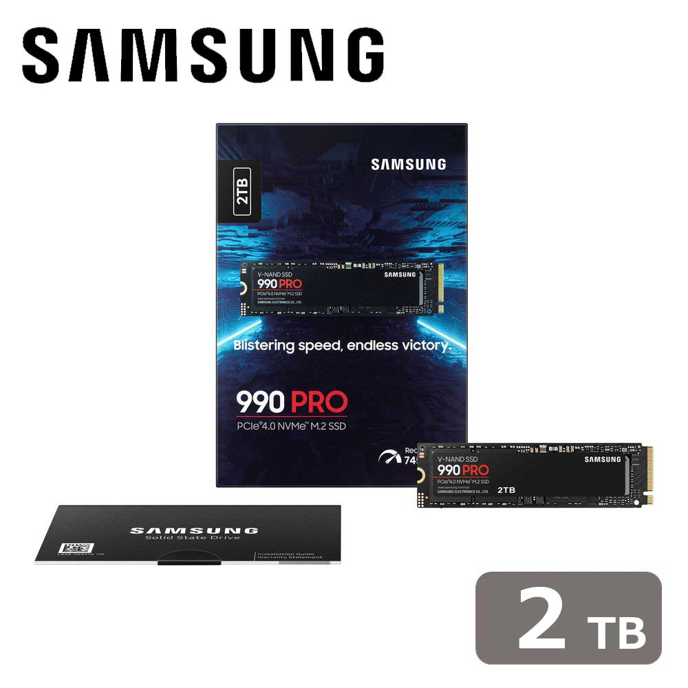 Samsung｜サムスン Samsung SSD 990 PRO 2TB (M.2/NVMe) 国内正規保証品 MZ-V9P2T0B-IT