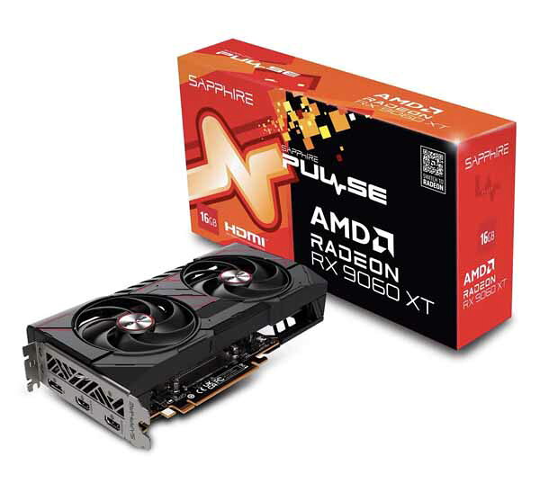 SAPPHIRE PULSE Radeon RX 9060 XT GAMING OC 16GB グラフィックカード｜PULSERX9060XT16GB/11350-03-20G
