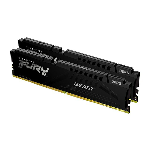 【メーカー取り寄せ】キングストン FURY Beastシリーズ ブラック 32GB (16GB×2枚組） 5600MHz DDR5 CL40 DIMM (Kit of 2) 288pin ゲーミングメモリ KF556C40BBK2-32 kingston 増設メモリ 新生活 国内正規品 キャンセル不可